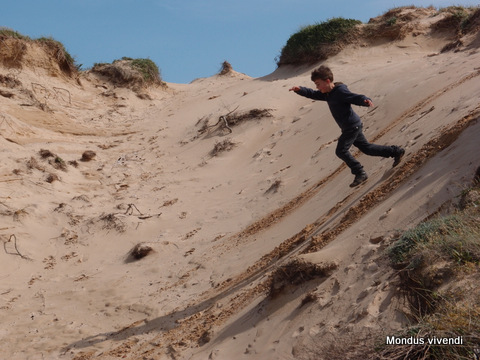 Courir dans les dunes